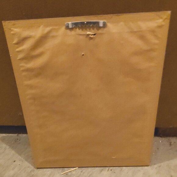 Beautiful rustic gold themed wood framed picture w/ glass front - Picture 4 of 4